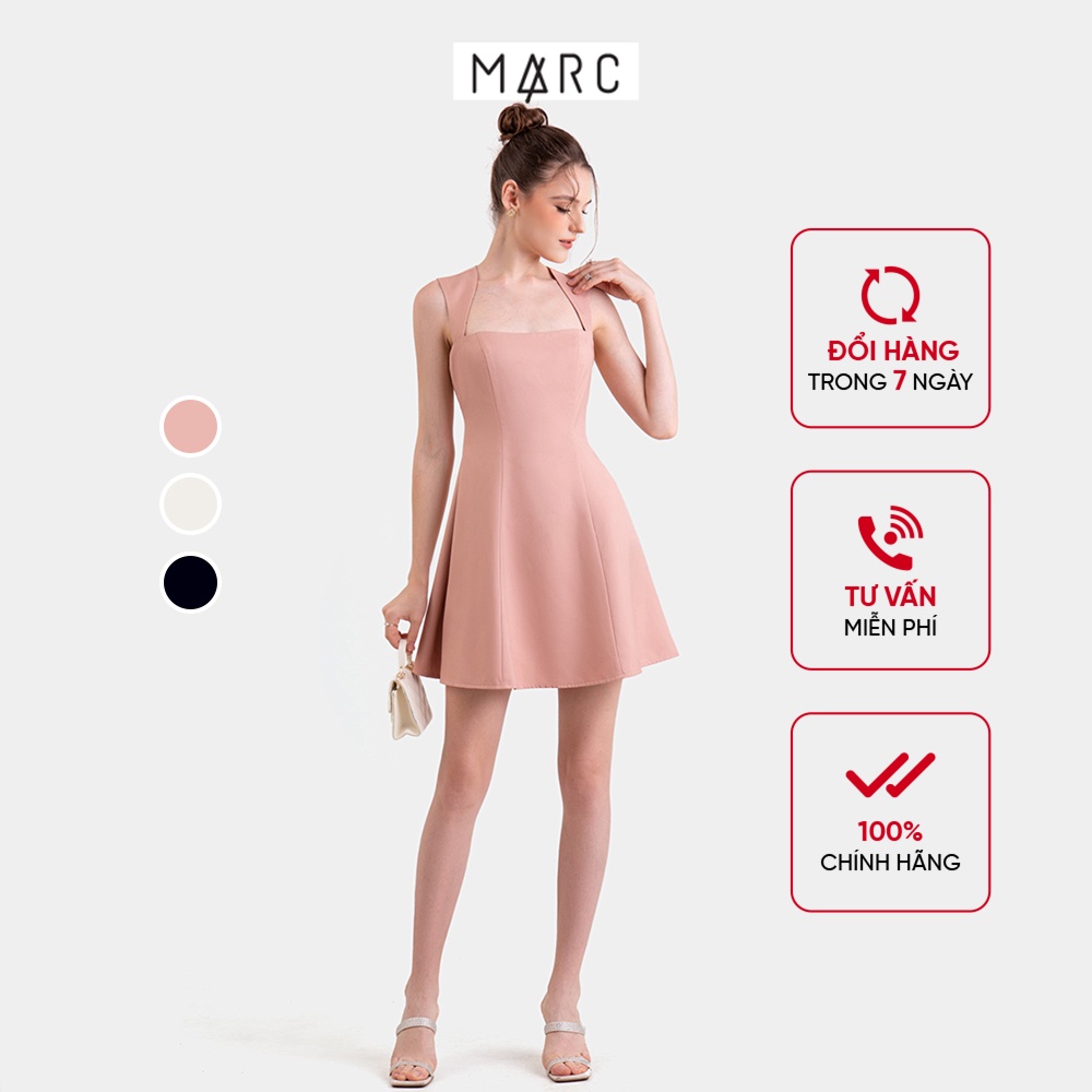 Đầm nữ MARC FASHION mini SN form xòe cổ V ngược CBNH023323