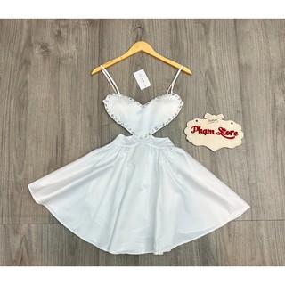 đầm xoè kết đá trái tim
