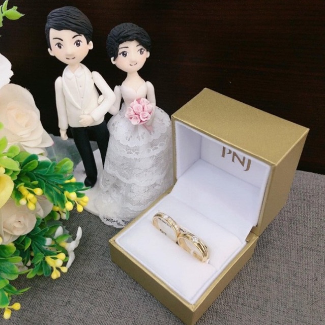 Hộp Đựng Nhẫn Đôi PNJ Chính Hãng / Hộp Đựng Nhẫn Cặp