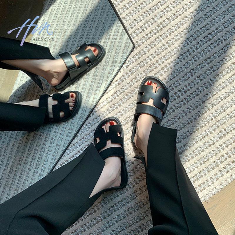 Sandal Quai Ngang Đế Dày Phong Cách Mới 2023 Cho Nữ