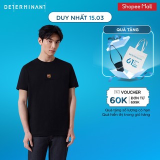 Áo thun nam cổ tròn DETERMINANT hợp tác với FC Barcelona màu đen - Black