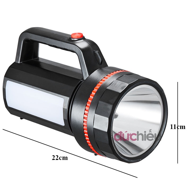 Đèn pin siêu sáng cầm tay loại to đa năng tích điện DP LED - Đức Hiếu Shop