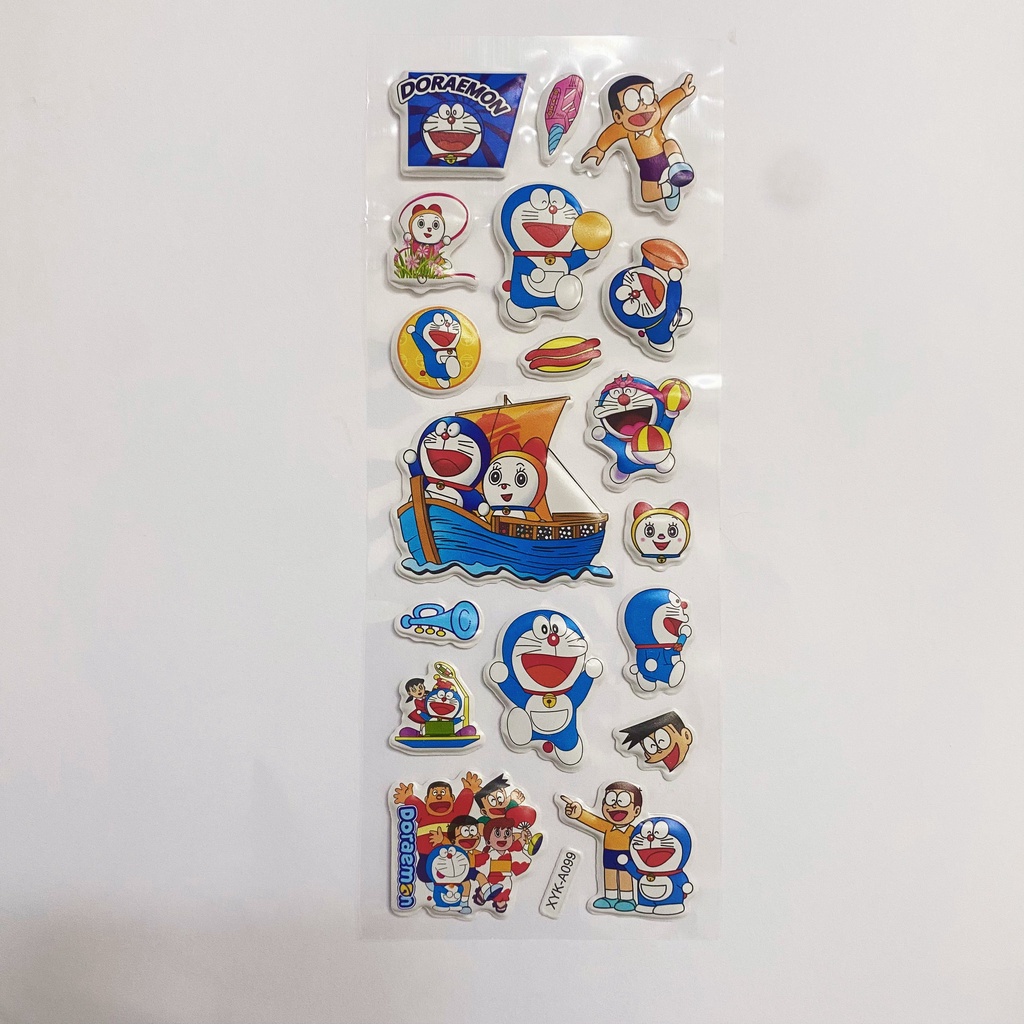 Tấm sticker nổi 3d nhiều mẫu dễ thương cute TY0363