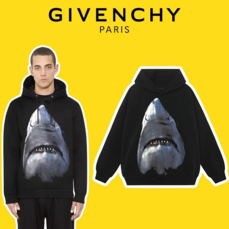Hoodie Given*chy shark Cá Mập Vải Nỉ bông Cotton 100% Cao Cấp The.Wear