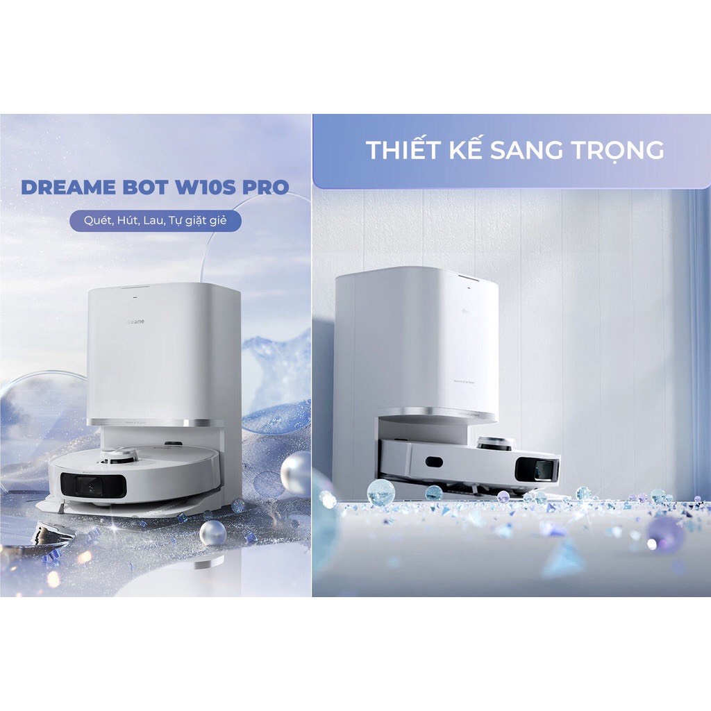 Robot Hút Bụi Lau Nhà Dreame bot W10S Pro Tự Giặt Giẻ, Sấy Khô, Hàng chính hãng, Bảo hành 24 tháng | BigBuy360 - bigbuy360.vn