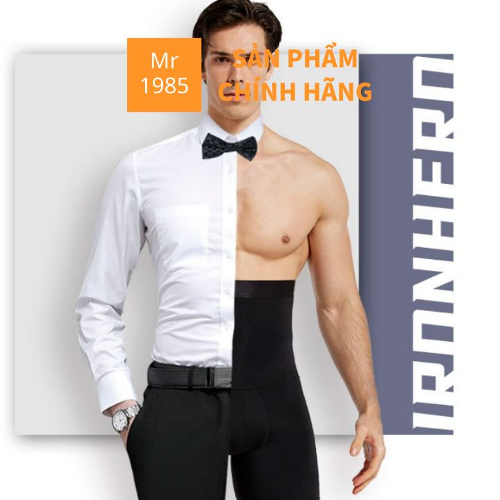 Quần nịt eo nam, Đai nịch bụng giảm mở, Quần định hình body nam Mr1985 đàn ông phải thế