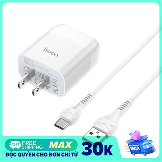 Bộ dây và cóc sạc nhanh hoco c72 2.1a cổng type-c