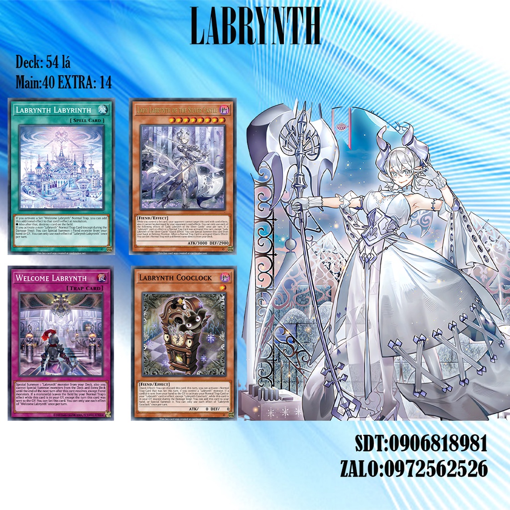 Bài YuGiOh - Bộ 54 lá bài Labrynth-Labrynth Deck - Card Game VN Giá Rẻ