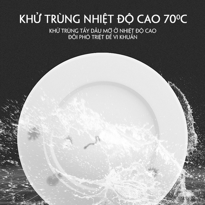 Máy rửa bát tiệt trùng sạch 360 độ - Máy rửa bát dùng cho gia đình - Máy rửa bát siêu sạch nhà bếp có thể rửa hoa quả