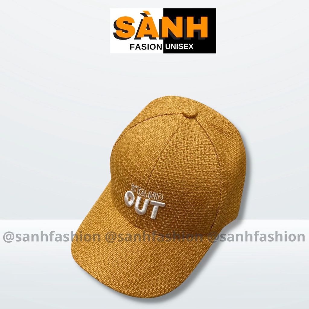 Mũ lưỡi trai thêu hình chữ OUT Stand Nón kết chất vải xốp cao cấp thời trang form unisex nam nữ_sanhfashion