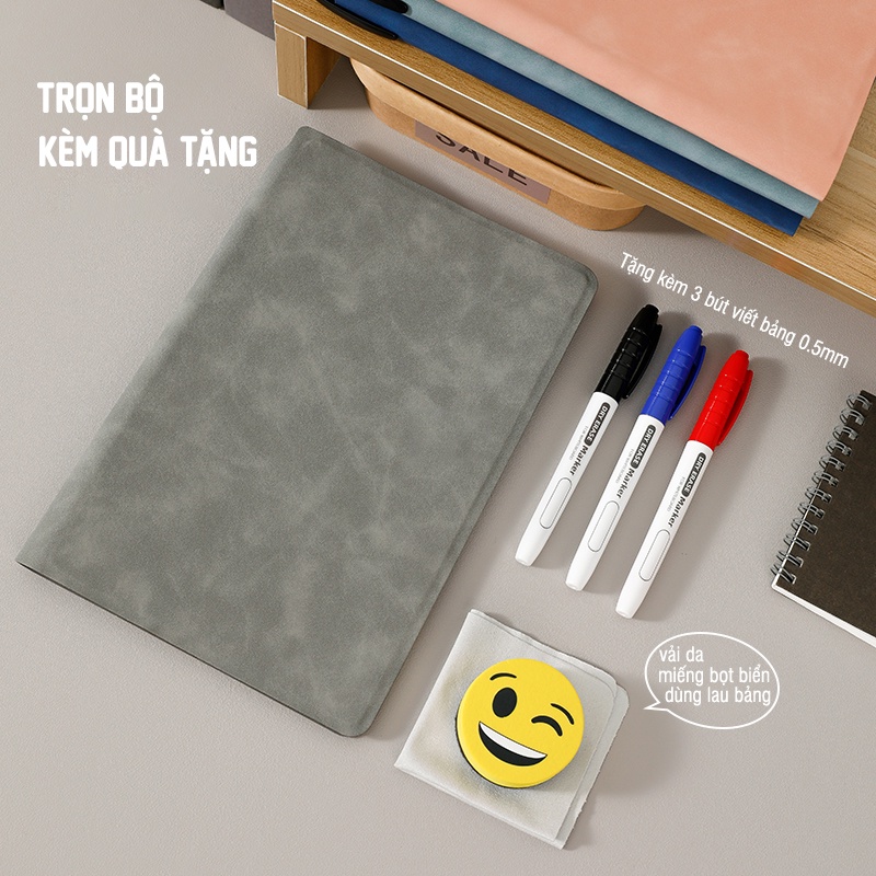 Mua Sổ bảng bìa Da A5 sang trọng đa năng, sổ ghi chú, sổ nháp, sổ phác ...