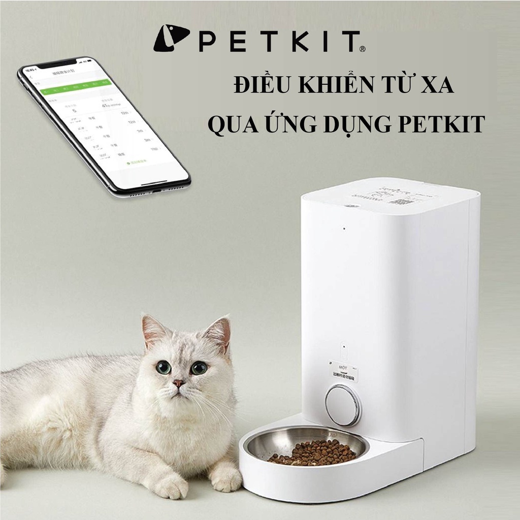 [BH 12 Tháng] Máy Ăn, Máy Nhả Hạt Cho Mèo, Chó Tự Động PETKIT Fresh Element Mini Pro - Dung Tích 2.85 Lít - HeLiPet