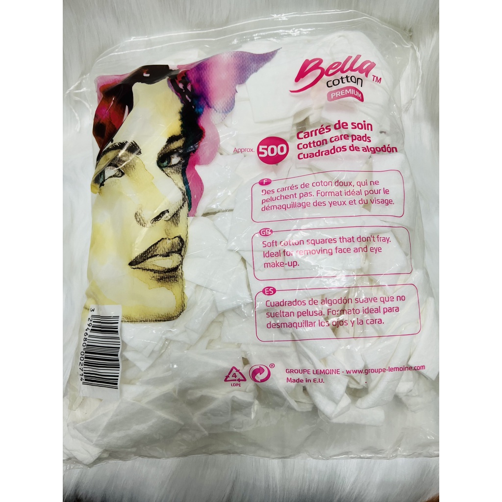 Bông Tấy Trang 500 + 600 Miếng Hàng Pháp Murmure/Bella