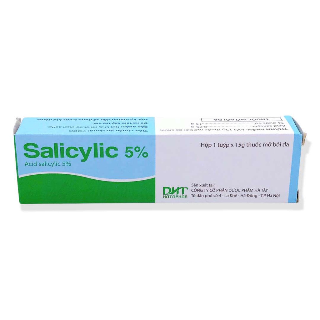 Salicylic 5%Salicylic 5% 15g  -  bôi giúp giảm bạt sừng, bong vảy,  vảy nến, nấm