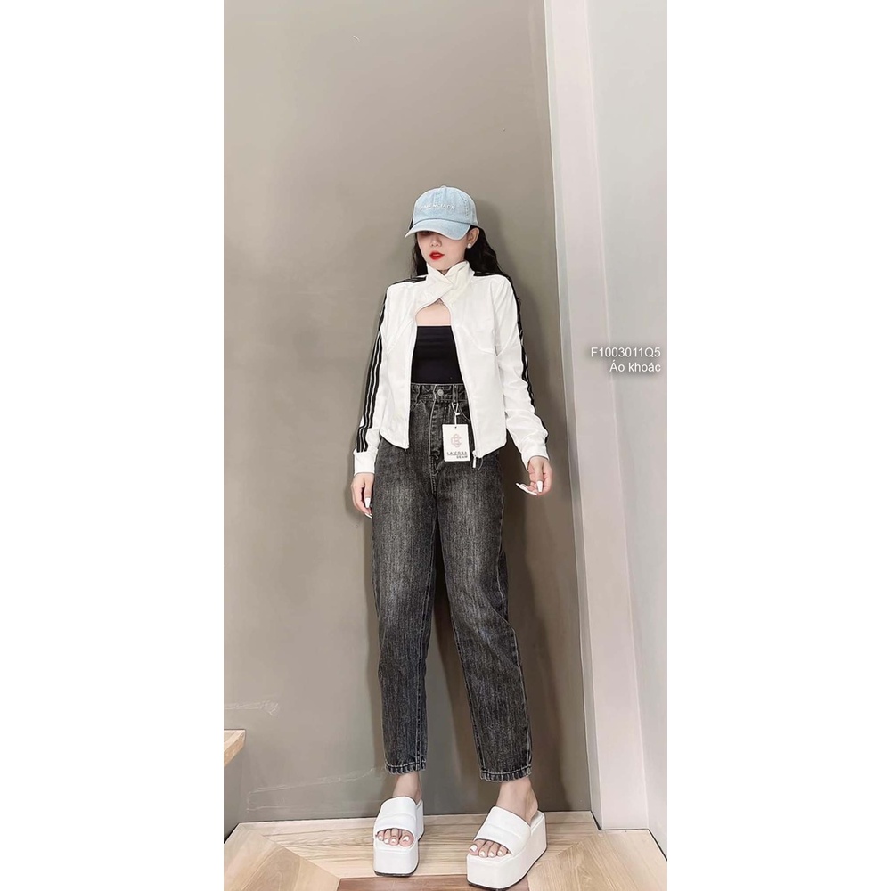 Áo khoác umi phối viền sọc hàng QC