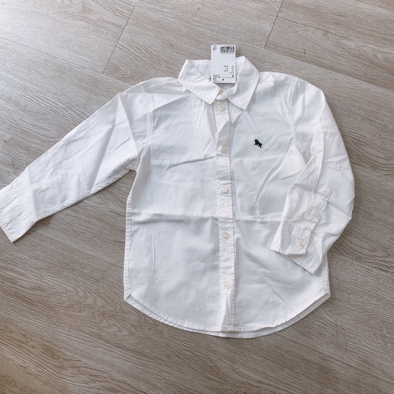Áo sơ mi trắng HM auth cho bé size 4m-10y