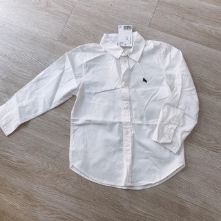 Áo sơ mi trắng HM auth cho bé size 4m-10y