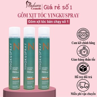 Gôm Xịt Tóc N Finish Yingku spay siêu cứng giữ nếp 400ml