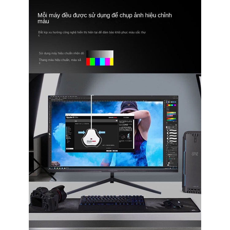 Hecho Màn hình phẳng 27 inch 144Hz  24 HD Gaming có độ nét cao dùng làm máy tính văn phòng hay chơi game 32 IPS 1K 75hz