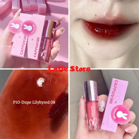 Son bóng Thỏ Hồng Cappuvini căng bóng mọng môi Cao Cấp