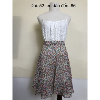 Chân váy si tuyển 2hand voan hoa