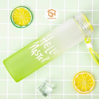 Bình thủy tinh đựng nước Hello Master 400ML