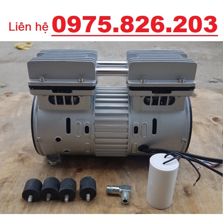 FreeShip - Đầu Nén Khí Không Dầu Giảm Âm WING 3/4HP OF-550