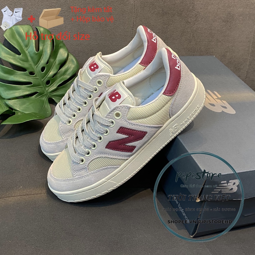Giày thể thao sneaker NB 300 Bản V2 đỏ mẫu mới Size 36 - 39[pipistore]