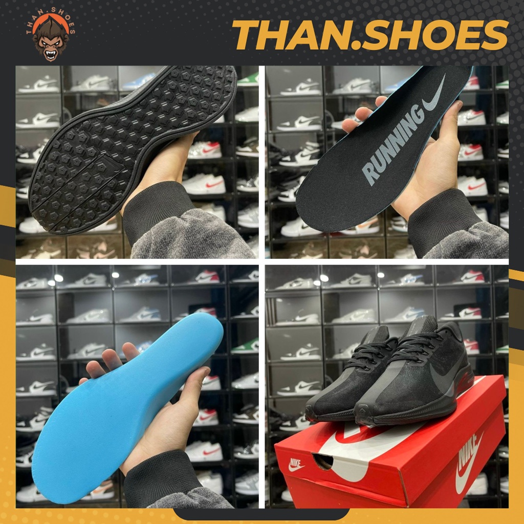 Giày Zoom X Pegasus 35 Turbo 2.0 All Black, Zoom X 35 full đen - Than.Shoes