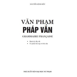 SÁCH - Văn phạm pháp văn