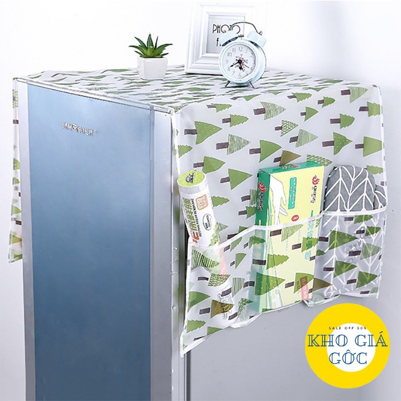 Tấm Phủ Bảo Vệ Tủ Lạnh Có Túi 2 Bên