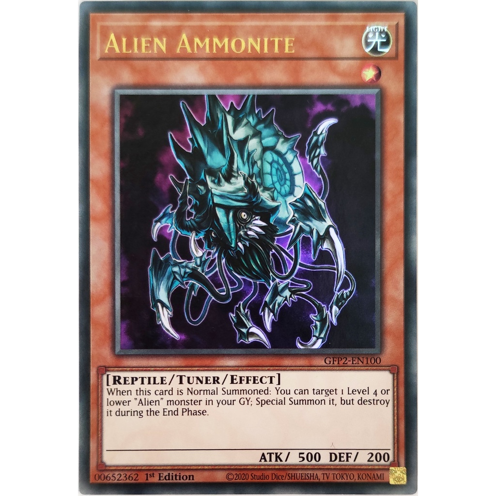 [Thẻ Yugioh] Alien Ammonite |EN| Ultra Rare