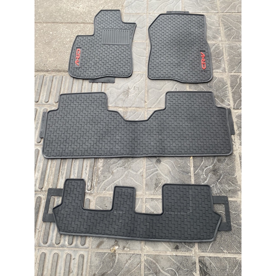 Thảm trải sàn cao su theo xe Honda CRV 2018-2023 bản mới 3 hàng ghế