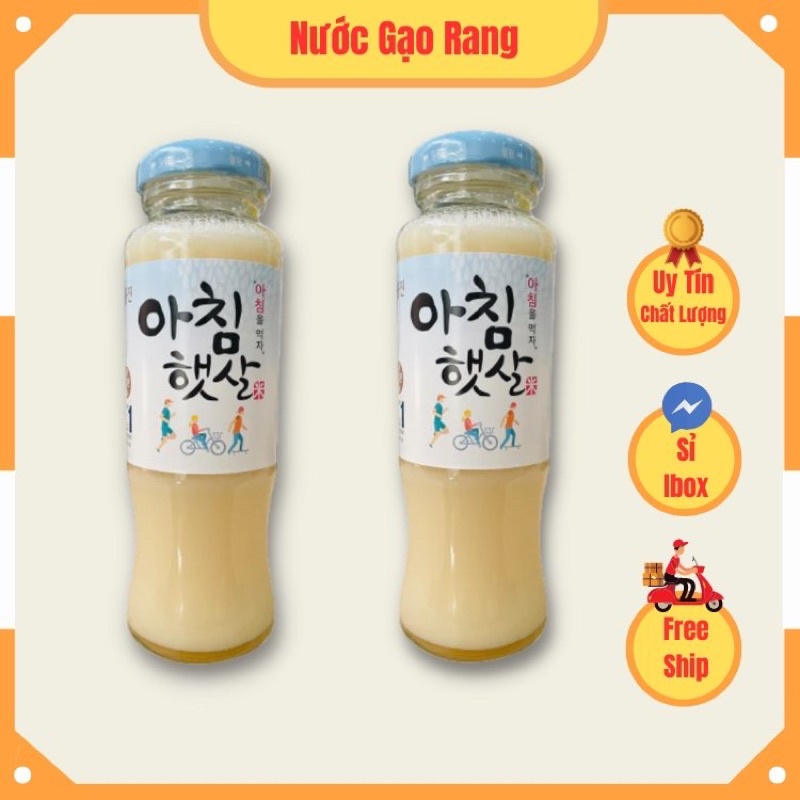 Nước gạo rang Woongjin Hàn Quốc chai 180ml