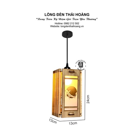 Đèn thả trần trang trí Thái Hoàng ( hoạ tiết cá chép)