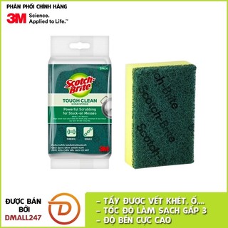 Miếng cước cọ rửa siêu sạch có mút Scotch-Brite 3M CR-SSG1 - Rửa chén siêu nhanh, hàng nhập từ Thái Lan