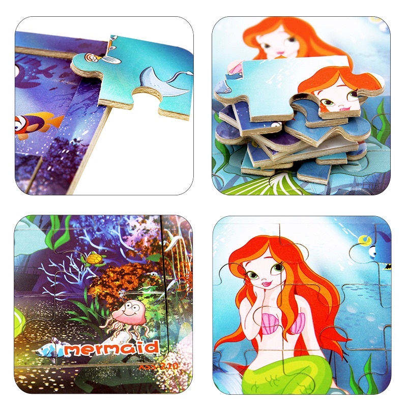 Đồ chơi bộ tranh ghép 16 miếng cho bé