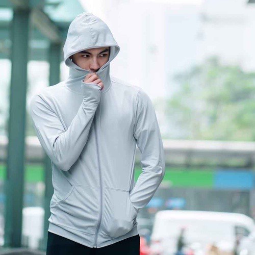 Áo Chống Nắng Nam Cao Cấp UNIM Chống Tia UV Chất Liệu Poly Kim Cương Thông Hơi Có Mũ Trùm Đầu - CN01