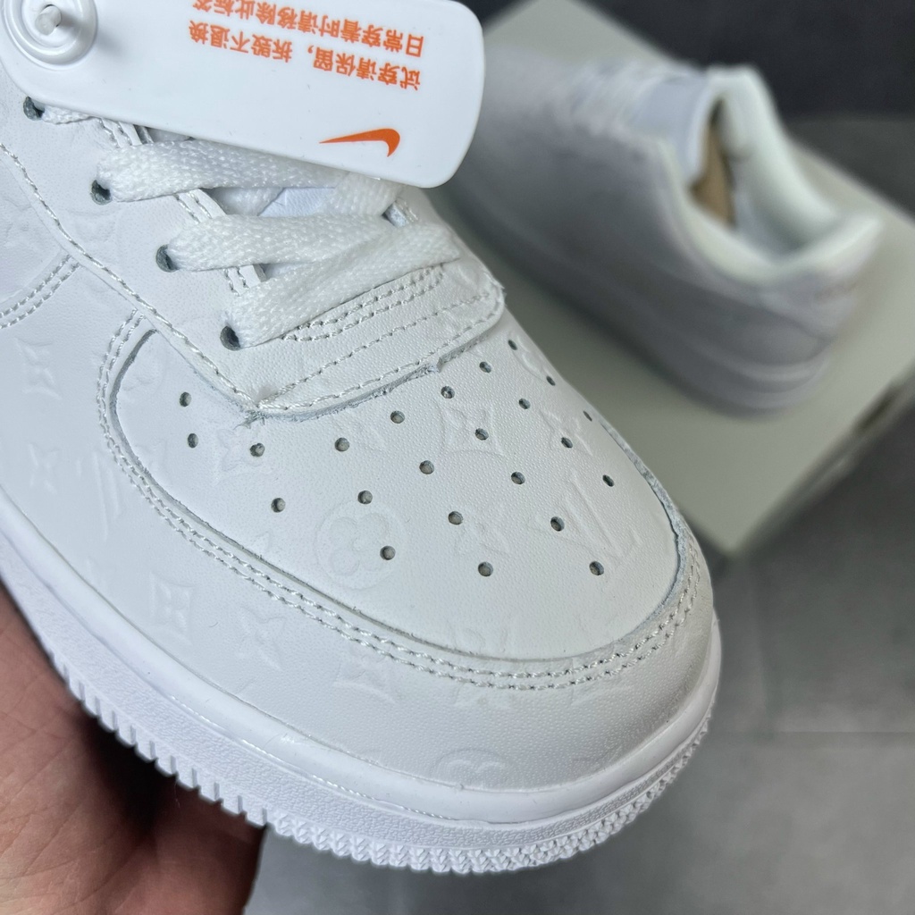 Giày Thể Thao/Giày Sneaker Full Trắng AF1 MIX LV Full Phụ Kiện Kèm Box Bảo Vệ