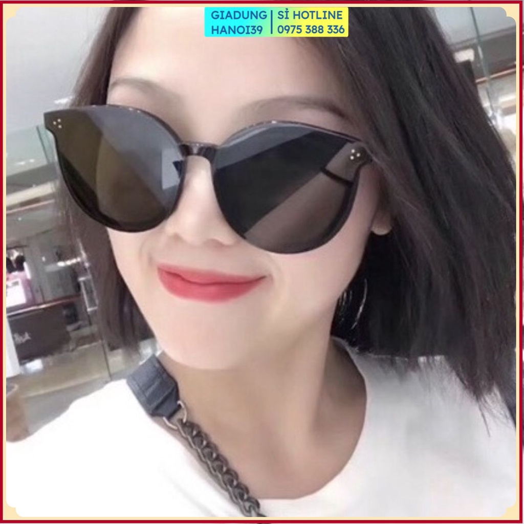 Mắt kính râm chữ V gọng lớn đi biển sang chảnh unisex nam nữ thời trang Hàn Quốc Cao Cấp