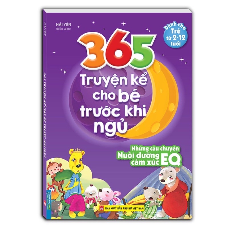 Sách - Bộ 2 cuốn 365 Truyện Kể Cho Bé Trước Khi Ngủ ( Nuôi Dưỡng Cảm Xúc EQ - Phát Triển Trí Thông Minh IQ)