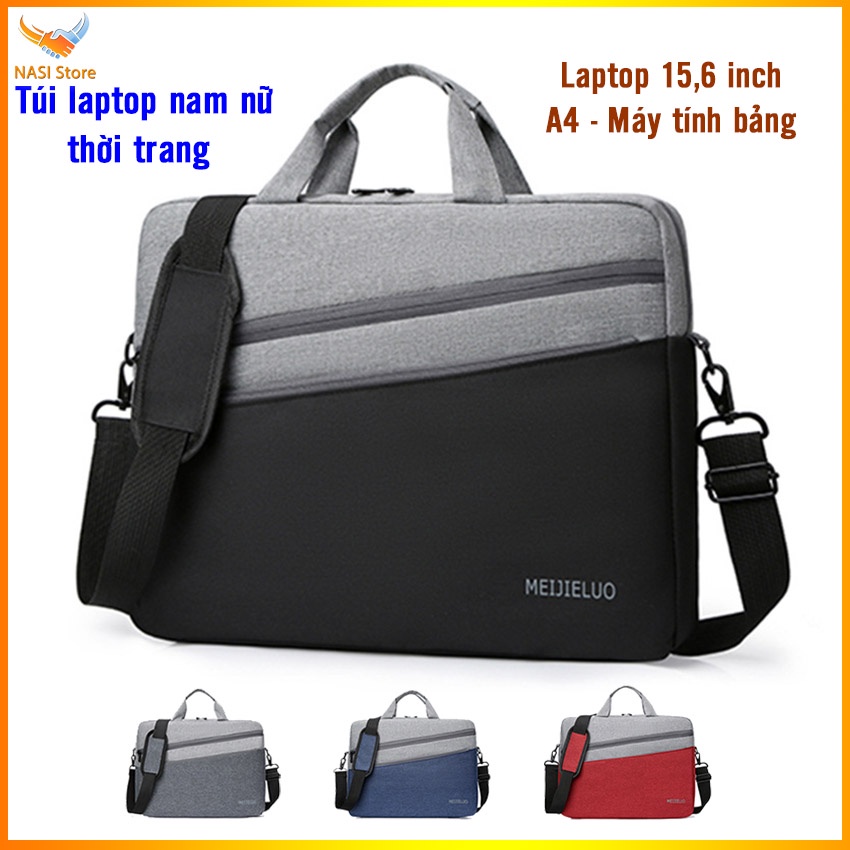 Túi laptop đeo vai 15.6 inch B1074 NASI Store cao cấp mẫu đẹp thời trang cặp xách đựng máy tính nam nữ chống sốc