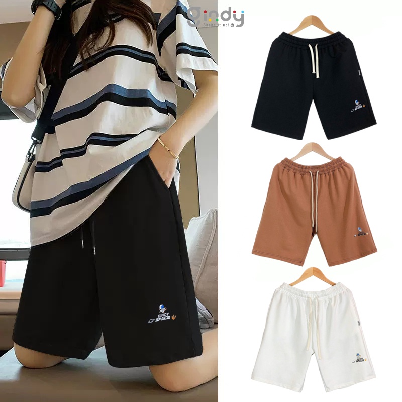 Quần short nam nữ họa tiết Space GINDY unisex thể thao có 3 màu lựa chọn thời trang thu đông 2023 local Q022