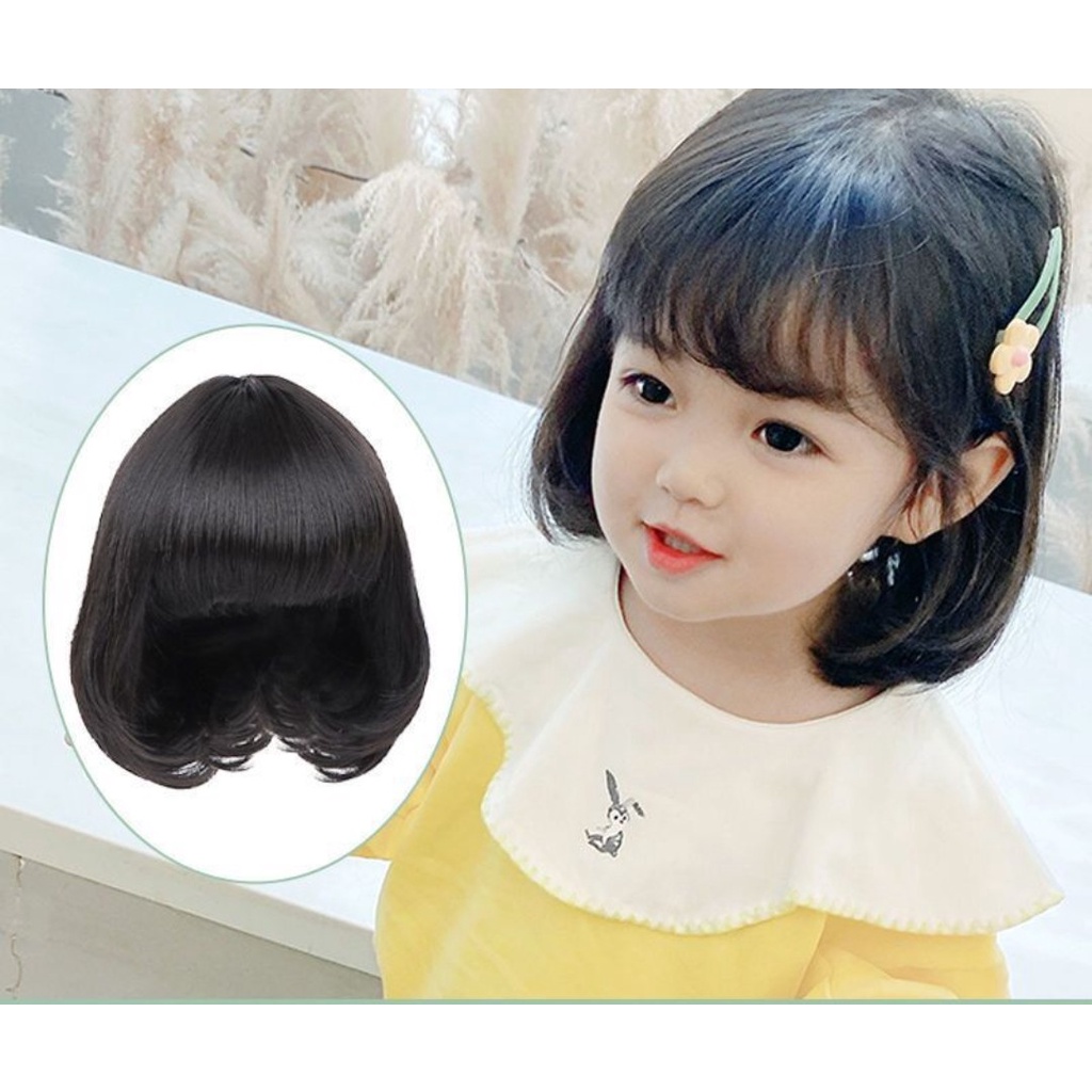 Bộ tóc giả dài nguyên đầu cho bé gái