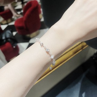 Lắc tay bạc nữ full pha lê siu lấp lánh - Mina Jewelry trang sức bạc thật