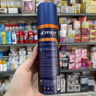Xịt Khử Mùi X-Men Fire (140ml)