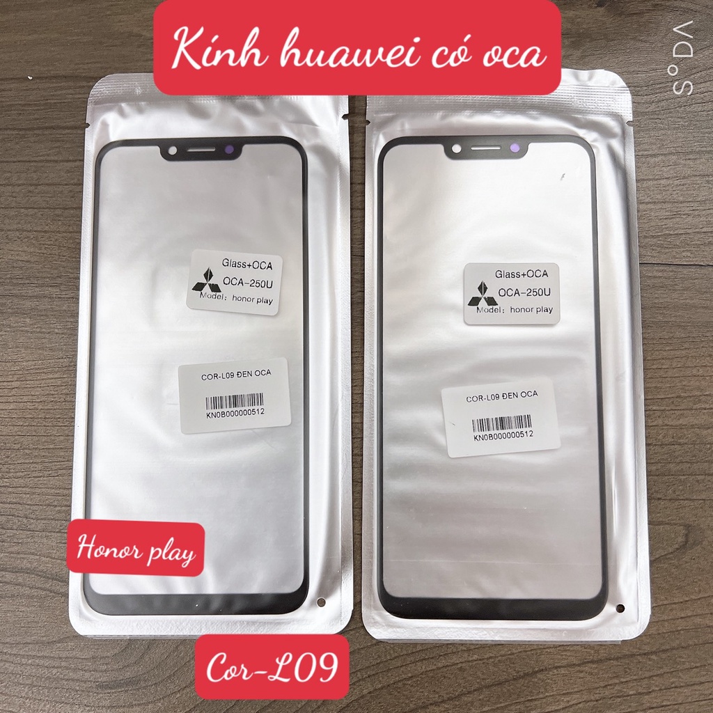 KÍNH ÉP HUAWEI CÓ KEO OCA HORNOR PLAY - COR-L09 -  GIÁ SỈ - RẺ
