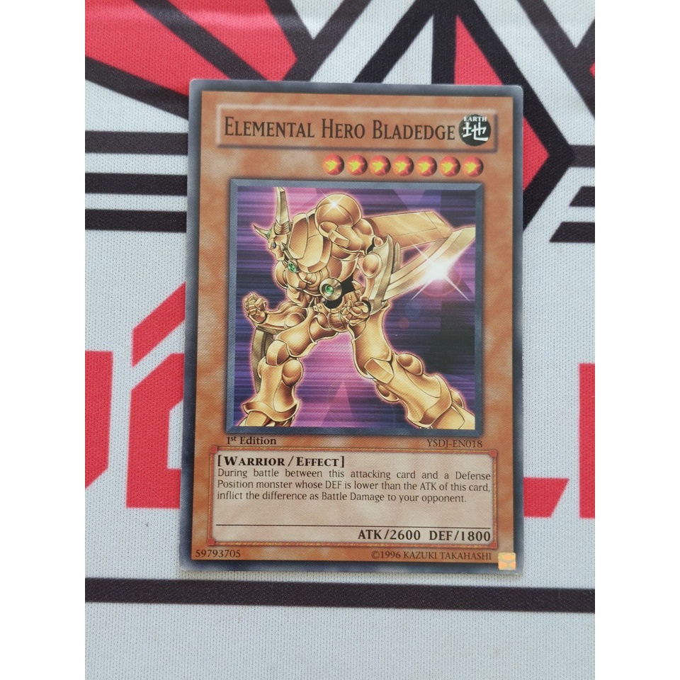 Thẻ Bài Mint90 Yugioh Monster Elemental Hero Bladedge - Common