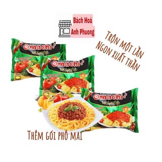 Mì trộn omachi xốt spaghetti phô mai gói 90gr