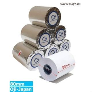 Giấy in hóa đơn k80, in bill k80 - giấy in nhiệt k80 đường kính 80mm - oji paper